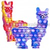 Fidget-POP-Toys-Llama Silicone Bubble Sensory Alpaca Stress Anxiety Restless Reliever Decompression Squeeze Toy for Stressed Fidgety and Autism ASD Autistic ADHD Fidget 2 Pack for Girls