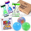 Liquid Timer 3-Pack Liquid Motion Bubbler Timer Liquid Motion Bubbler Timer with Floating Color Lava + 3 Set Water Beads Stress Relief Squeezing Balls for Adults & Kids 3 Years & Up