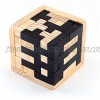StillCool 3D Wooden Brain Teaser Puzzle Genius Skills Builder 54 Pieces T-Shape Tetris Educational Toy for Kids Explore Creativity and Problem Solving Desk Puzzles Gifts