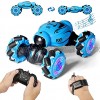 FLYNOVA RC Stunt Car,4WD 2.4GHz Remote Control Gesture Sensor Toy Car,Double Sided 360° Rotation Drift Road Vehicle with Lights Music for Boys & Girls