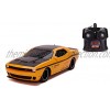Jada Toys Hyperchargers 1:16 2015 Dodge Challenger SRT Hellcat Remote Control Car 2.4GHz Yellow Toys for Kids and Adults 31818