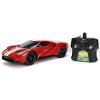 Jada Toys Hyperchargers 1:16 Big Time Muscle R C '17 Ford GT Vehicle Ready to Run USB Charging Radio Control Car red red w  White Stripes 98330