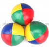 CONLEY JAS Juggling Balls beanbag [Pack of 3] for Kids Beginners to Advanced Jugglers  4 Panel 2 Layer Construction Design，No Bounce Design ,Soft and Easy Juggling Kit  and Fabric Travel Bag!