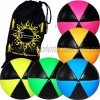 Flames N Games ASTRIX UV Thud Juggling Balls set of 5 Mix Colours Pro 6 Panel Leather Juggling Ball Set & Travel Bag!