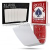 Blank Playing Cards Bicycle Deck Red Backs