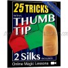 Magic Makers 25 Tricks with a Magic Thumb Tip Includes a Standard Size Magic Thumb Tip & Vanishing Silk