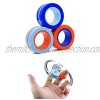 BESIACE Magnetic Finger Ring Stress Relief Magnet Toy Decompression Spinner Game Magic Ring Props Tools 3pcs 6pcs 3Pcs Multicolor
