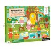 Petit Collage Magnetic Play Scene Animal Friends – Magnetic Game Board with Mix and Match Magnetic Animal Friends Ideal for Ages 3+ – Includes 2 Scenes and 72 Animal Magnet Pieces