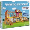 Playmags Original Colorful Magnetic Tile Set Strongest Magnets Building Blocks for Kids Creativity and Educational Building Toys for Children STEM Approved Magnetic Play House