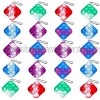 20 Pcs Mini Tie Dye Push Pop Bubble Sensory Fidget Toy Stress Relief Hand Toys Fidget Simple Squeeze Mini Keychain Toy for Kids and Adults Stress Reliever Anti-Anxiety Mini-Square 20 Pack