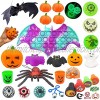 25 PC Halloween Fidget Toys Packs Sensory Pop Fidgets Toy Set Relieves Stress Anxiety Special Toys Halloween Miniatures Toy for Autism Kids Adults Halloween Party Favors Carnival Birthday Gift