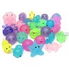 25pcs Mochi Glitter Squishy Toys Kids Birthday Party Favors Squishy Pack Stress Relief Toys Classroom Prize for Easter and Christmas