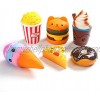 6pcs Slow Rising squishies Squishy Toys Jumbo squishies Hamburger Popcorn Cake Ice Cream Pizza Kawaii Squishy Toys or Stress Relief Squeeze Toys Party Favors for Kids Adults Decorative Props