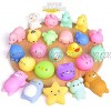 Mochi Squishy Toys 20PCS Party Favors for Kids Cat Dolphin Squishy Squeeze Stress Relief Toys Mini Mochi Kawaii Animal Party Novelty Toys Boy Girl Birthday Gift Random