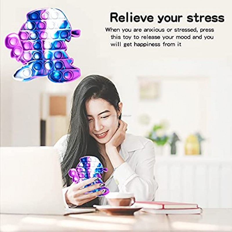SkrZiz Boyfriend Toys Silicone Pop Bubble Autism Stress Sensory Toy Reliever Office Game Crafts Suitable for Kids Adults Green