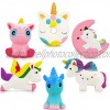 Unicorn Squishy Toys Squishies 6 Pack Unicorn Squishies Jumbo Horse Kawaii Soft Scented Animal Squishies Pack Unicorn Gifts for Girls Galaxy Squishy Unicorn Birthday Party Favors Easter Egg Fillers