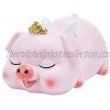 Piggy Bank for Girls Pink Resin Money Banks with Crown Perfect Kid‘s Coin Bank Money Bank Gifts for 6 7 8 Year Old Girls Best Christmas Birthday Gifts for Kids