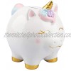 Unicorn Piggy Bank for Girls Hand Painted Ceramic Girl Piggy Bank w  Plug & Rainbow Unicorn Tail Cute Piggy Bank Piggy Bank Girls Unicorn Bank Pink Piggy Bank
