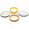Rhode Island Novelty Safari Print Rubber Bracelets Bulk Pack of 12 Bracelets