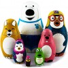Russian Nesting Dolls Cartoon Characters Pororo The Penguin 7 pcs Wooden Toys