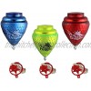 3 Pack Rey Dragon Durable Plastic Spin Tops for Kids Metal Tip Made in Mexico Trompo Mexicano Rey Dragon Plástico Durable & Punta de Metal Pack of 3 Assorted Colors