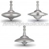 UFO Tops Metal Spinning Tops individually packaged 3-Pack Color: Cosmic Silver