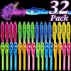 32 Pack Invisible Ink Pen with UV Black Light Secret Spy Pens Magic Disappearing Ink Markers School Supplies Kids Christmas Party Favors Birthday Gift for Boys Girls Goodie Bags Stuffer 2 Style