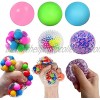 Stress Balls 6PCS Fidget Toys Sticky Glowing Balls Sensory Stress Relief Fidget Balls for Kids Adults to Relax Anxiety Relief Hand Exercise Decompress Focus Squeeze Toys for Autism ADD ADHD