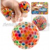 YoYa Toys Beadeez Squeeze Ball Fidget Toy | Sensory Fidget Stretch Ball for Anxiety Stress Anger Management Hand Strength Occupational Therapy | Colorful Stress Ball for Kids & Adults