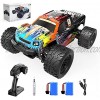 BLUEJAY Remote Control Car 1:18 Scale RC Cars 35KM H High-Speed 4WD Off-Road Monster Vehicle Truck with 2 Rechargeable Batteries 2.4GHz All Terrains Electric Car Toys for Boys Girls & Adults