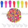 2000 Pcs Water Ballons Rapid Fill Bulk with 6 Hose Nozzles Refill Kits Bunch of Balloons Water Balloons for Water Fight Games Party Swimming Pool Outdoor