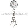 balacoo Nurse Star Pocket Watch Nurse Watch Snap Lapel Watch Practical Brooch Watch Alloy Hanging Pocket Watch