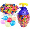 Kiddie Play Water Balloons for Kids with Filler Pump 500 Balloons