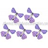 5 Pieces Flying Butterflies Surprise Toys for Girls Magic Props Flying Fairy Wind Up Butterfly Children's Toys Gift Works with All Greeting Fairy Butterfly Party Favors for Explosion Box Purple