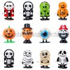 Bravo Sport 12 Pack Halloween Wind Up Toys Jumping and Walking Clockwork Toys Halloween Party Favors Gift Goody Bag Filler Stocking Stuffers