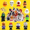 Halloween Toy Wind Up for Kids Party Accessories 62 Pcs Including 12 pcs Halloween Assortment Party Favors Bag Filler 50 Pcs Halloween Theme Stickers Pumpkin Stickers Party Toys for Toddlers