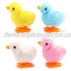 LIANTA 4pcs Wind-up Jumping Chicken Hopping Funny Bird Toy Mini Cute Chick Animal Toy for Gift Party Kids Halloween Girls Boys Baby Random Colors