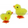 NOVELTY GIANT WWW.NOVELTYGIANT.COM Wind Up Jumping Chicken Easter Egg Yellow Baby Chick 2 Pk