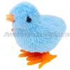 Shuohu Jumping Chicken for Easter Festival Mini Wind-up Plush Chick Toy Clockwork Animal Toy Random Color