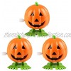 The Dreidel Company Halloween Pumpkin Wind-Up Toys Birthday Party Favors Novelty Toys for Boys and Girls 2" Inches 3-Pack