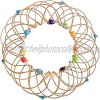 ZAONE Magic Mandala Flower Basket Toy Educational Toys Flow Ring Spinner Ring Arm Toy Relieve Stress Toy Transforming 35+ Shapes Handmade Wire Toy for Kids or Adults Golden