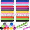 24 Pieces Slap Bracelets for Kids DIY Rainbow Silicone Slap Bracelet Wrist Bands Snap bracelets School Students Teens Adults Halloween Birthday Party Favors 12 Colors
