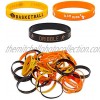 Basketball Wristband Party Favors Motivational Silicone Bracelets 36 Pack