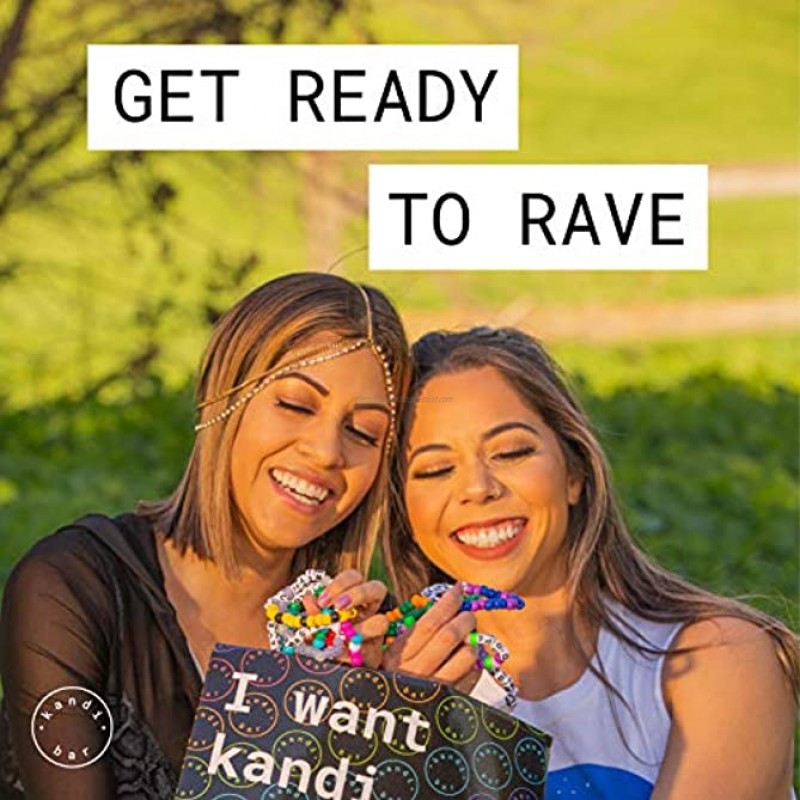kandi bar Mega Pack Rave Bracelets 36-Pack | handmade PLUR accessory for EDM music festival outfits | Wear stylish colors & authentic phrases for Women Men & nb | every pack is unique | EXPLICIT