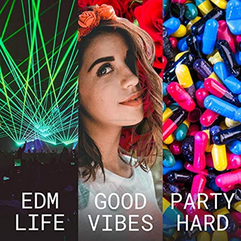kandi bar Mega Pack Rave Bracelets 36-Pack | handmade PLUR accessory for EDM music festival outfits | Wear stylish colors & authentic phrases for Women Men & nb | every pack is unique | EXPLICIT