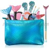 TOKIA Kids Makeup Kits for Little Girls Washable Mermaid Makeup Sets Real Play Makeup Toys for Girls 5 6 7 8 9 Years Old with Stylish Bag