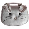 CharmingBuy Girls Purse Trendy Kids Cute Mouse Toddlers Purse Crossbody Bag for Little Girls Silver