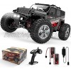 1:14 Scale Big RC Trucks caivun 4WD Off Road Hobby Monster Trucks 40+ KM H High Speed Remote Control Car with Two 1500mAh Batteries 2.4GHz All Terrain Toy Vehicle Crawler Gift for Adults Teens Boys
