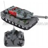 RC Tank 4 Channels Charging Simulation Tank Electric Remote Control Model Toy Present for Kids Children
