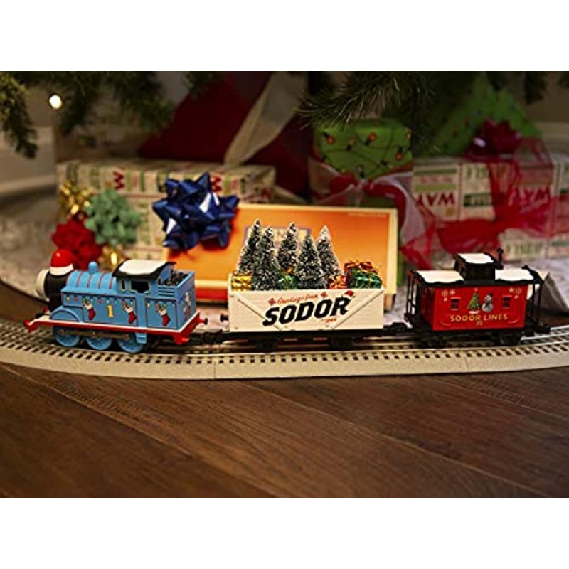 Lionel Thomas & Friends Christmas Freight Electric O Gauge Model Train Set w Remote and Bluetooth Capability